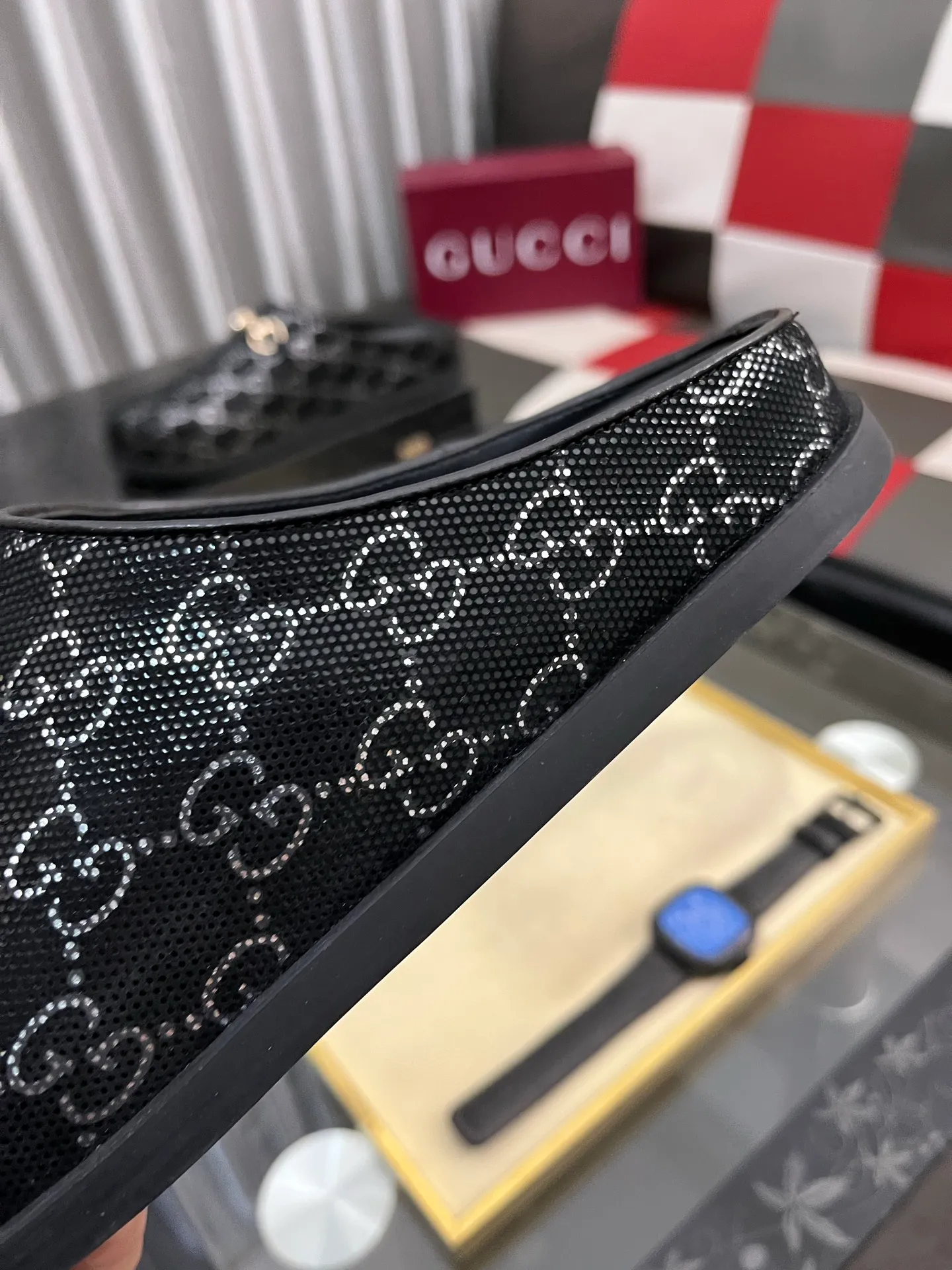 Ex-factory price: 438⌚️⌚️[Gucci] 2025 new season half-slip men's shoes, made of Italian imported first-layer frosted cowhide➕sheepskin lining, original hardware buckle, original combination wear-resistant outsole, real shot 🎬 Very comfortable on the feet, size 38-44
